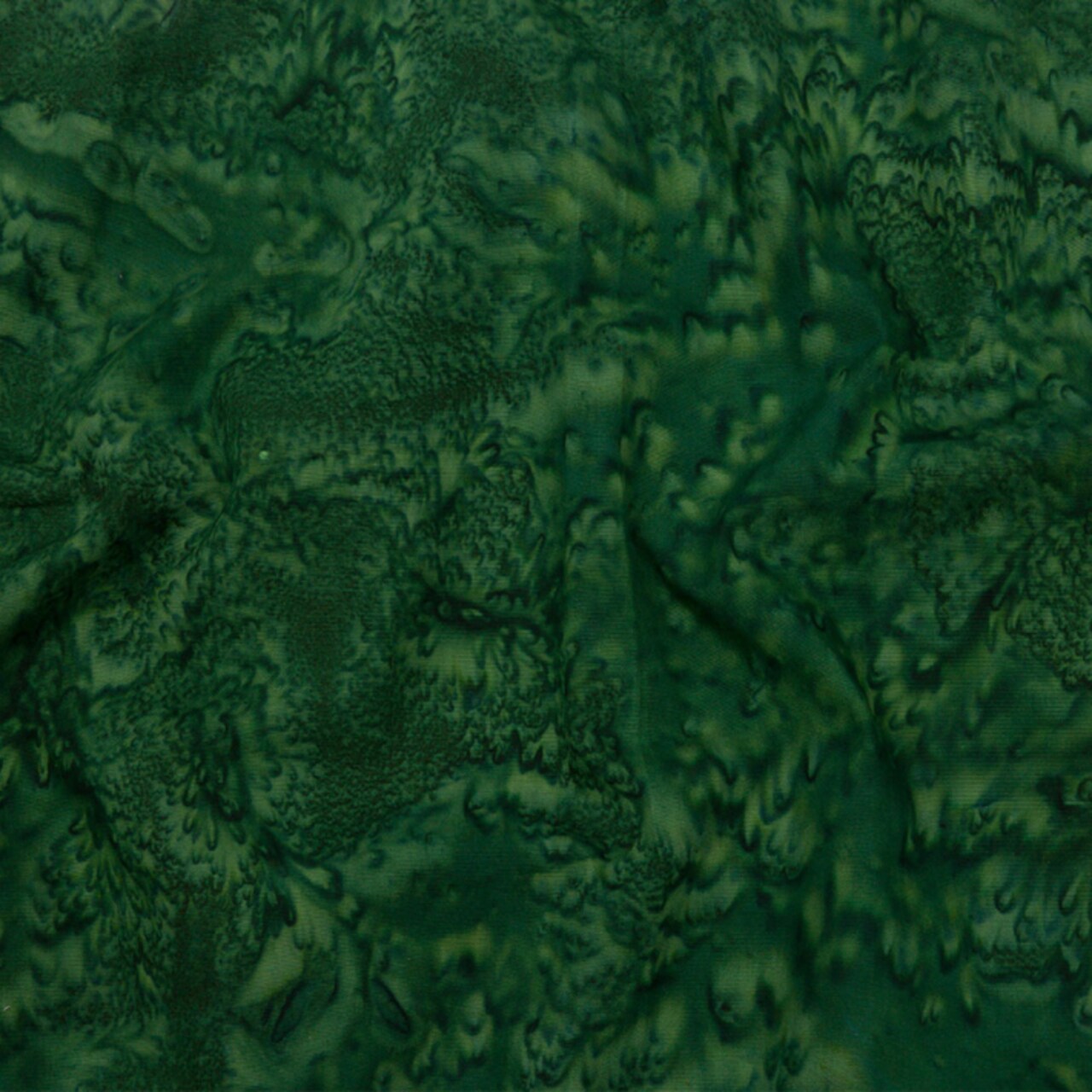1 Yard Pineneedle Abstract Quilting Cotton Fabric Feathered Tie Dye Green Print 44 inch Width